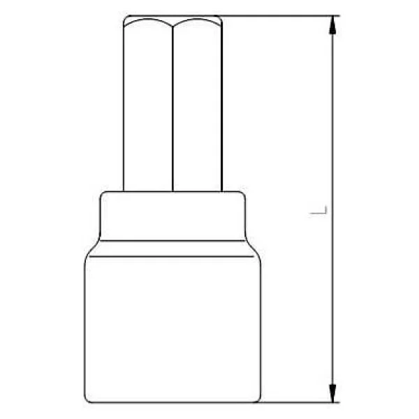 İzeltaş 1/2'' Lokmalı Allen Uç 14mm - Görsel 2