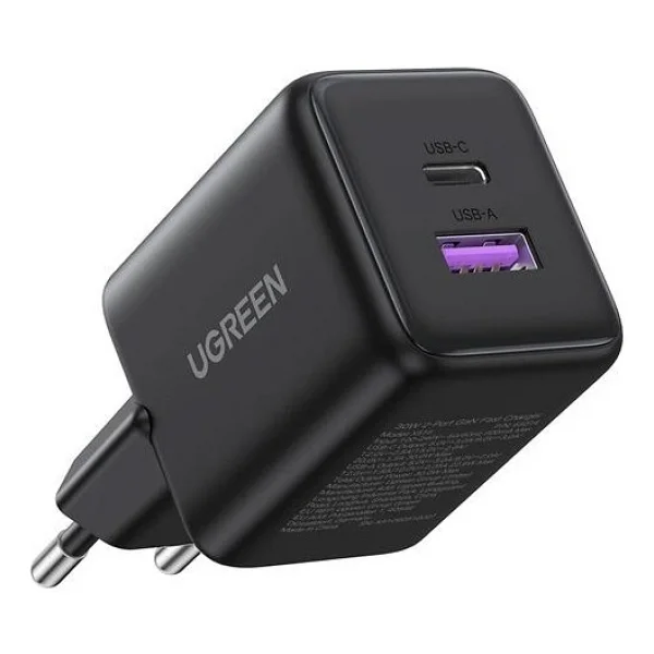 Ugreen 65014 30 W Siyah Hızlı Şarj Adaptörü - Görsel 5