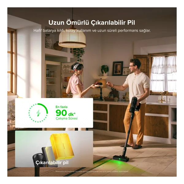Roborock H60 Hub Ultra Şarjlı Dikey Süpürge - Görsel 8