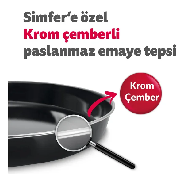 Simfer 3420 34 Lt Beyaz Mini Fırın - Görsel 6