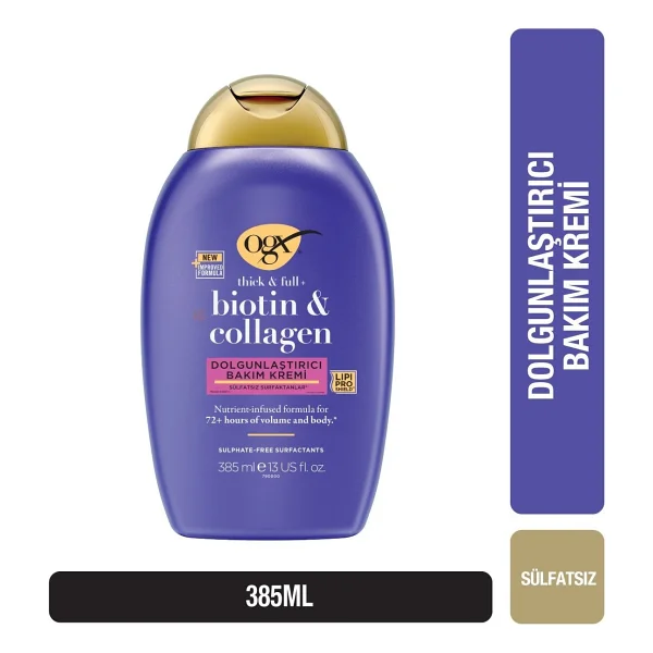 Ogx Biotin & Collagen Full Dolgunlaştırıcı 385 Ml Saç Kremi - Görsel 2