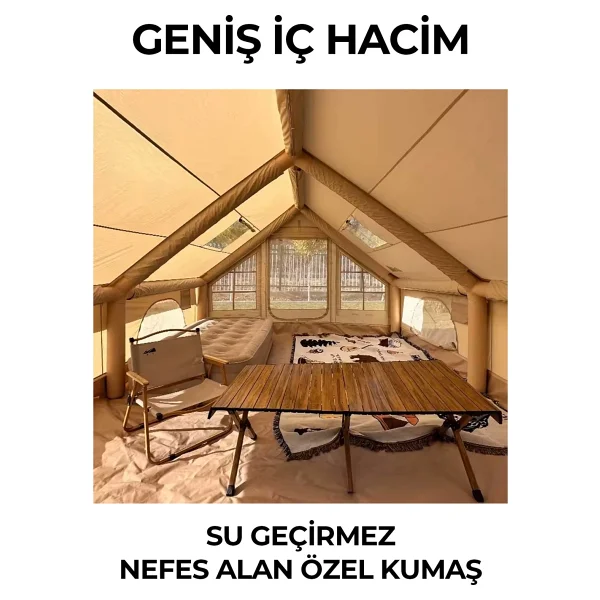 Robo 12 Kişilik 4 Mevsim Şişme Çadır - Görsel 3