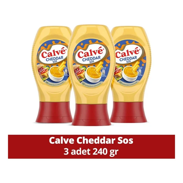 Calve Sos Cheddar 240 Gr X3 Adet - Görsel 8