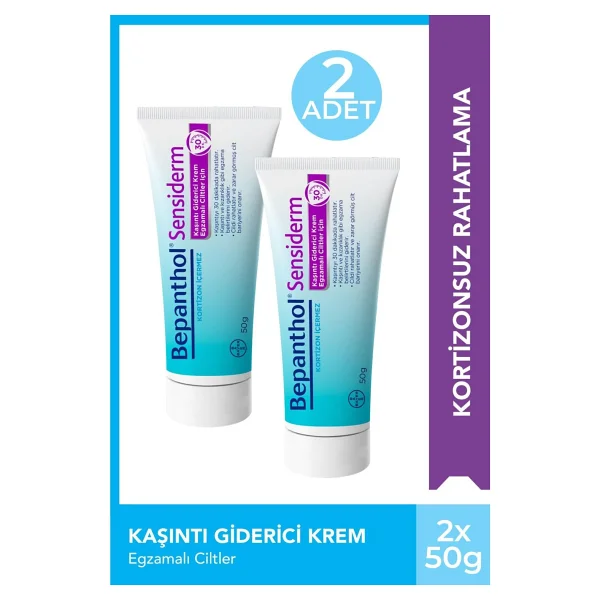 Bepanthol Sensiderm 50 Gr 2 Adet Egzama Ve Kaşıntı Giderici Krem - Görsel 6