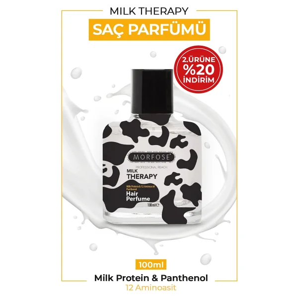 Morfose Saç Parfümü - 12 Amino Asit Ve Süt Proteini İle Canlı Ve Parlak Görünüm, 100 Ml - Tüm Saç Tipleri İçin Özel Formül - Görsel 2