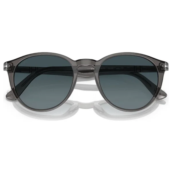 Persol Po3152s 1196s3 Transparent Grey-Dark Blue Polarize Erkek Güneş Gözlüğü - Görsel 3