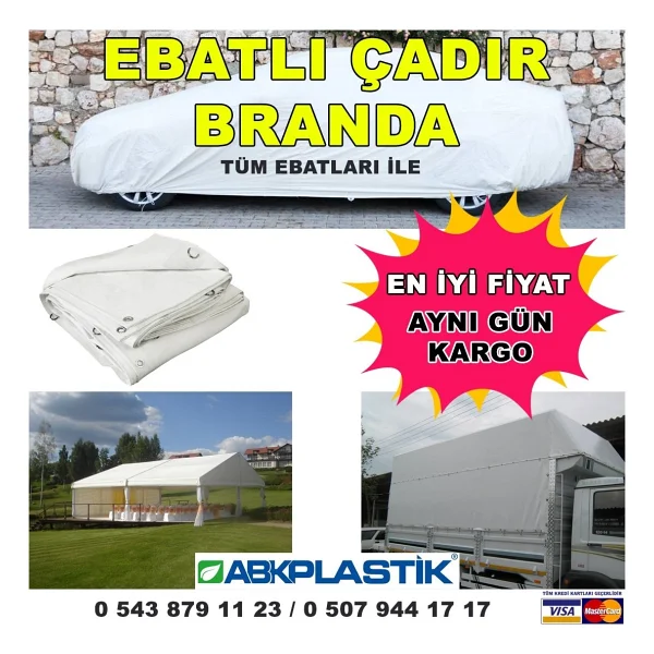 Nakpilsa Ebatlı Lamineli Su - Kar Geçirmez Pvc Branda - 4 Mt X 4 Mt - Görsel 5
