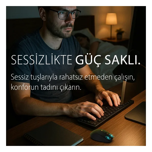 Inca Iwm-244rs Siyah Sessiz Optik Kablosuz Mouse - Görsel 7