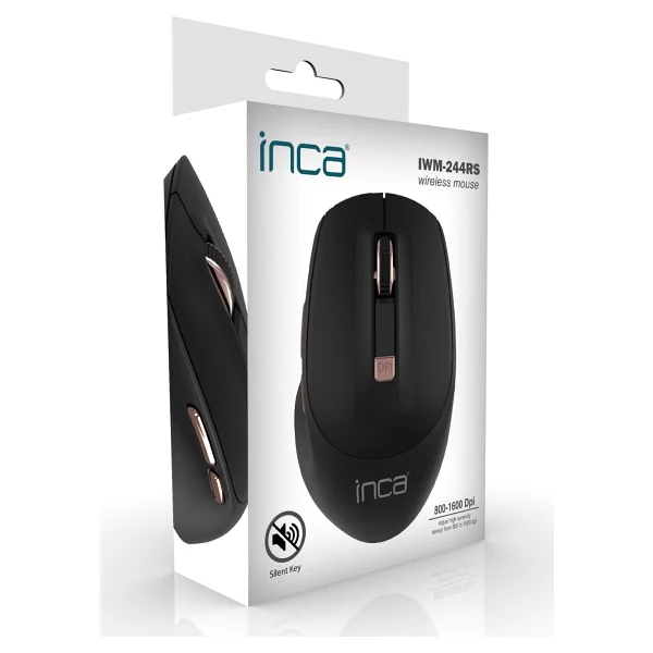 Inca Iwm-244rs Siyah Sessiz Optik Kablosuz Mouse - Görsel 10
