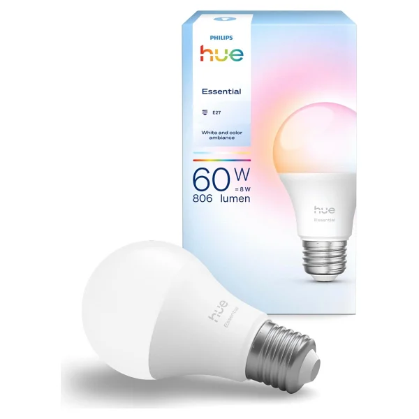 Philips Hue Essential 806 8 W-60 W E27 Akıllı LED Ampul - Görsel 2