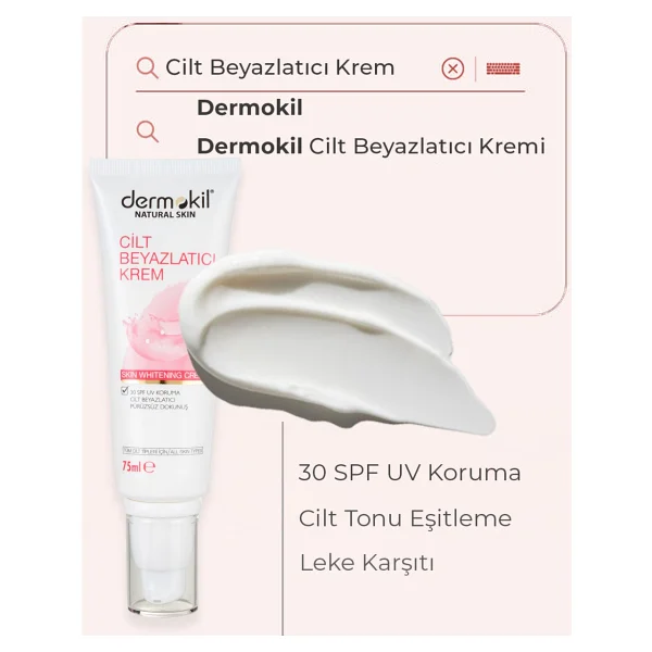 Dermokil Cilt Beyazlatıcı Krem Spf 30 75 Ml - Görsel 8