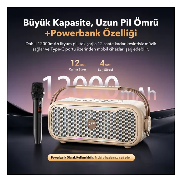 Nowgo C2 Yeşil Bluetooth Hoparlör - Görsel 4