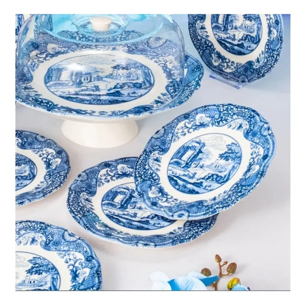Fecra Vintage Blue 8 Parça 6 Kişilik Sunum Seti - Görsel 4