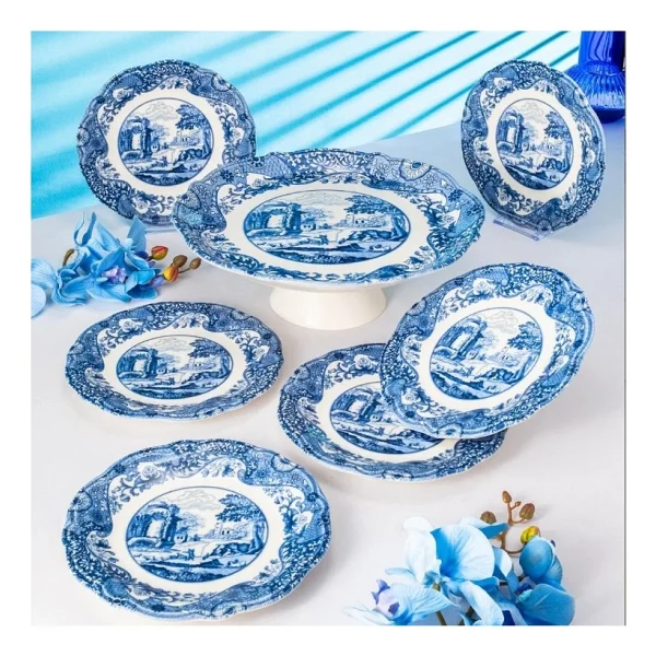 Fecra Vintage Blue 8 Parça 6 Kişilik Sunum Seti - Görsel 5