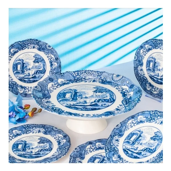Fecra Vintage Blue 8 Parça 6 Kişilik Sunum Seti - Görsel 6