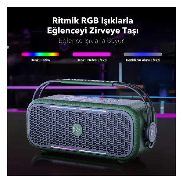 Nowgo C1 Bej Bluetooth Hoparlör - Görsel 7