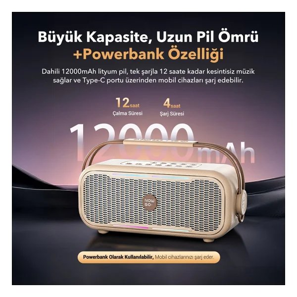 Nowgo C1 Yeşil Bluetooth Hoparlör - Görsel 4