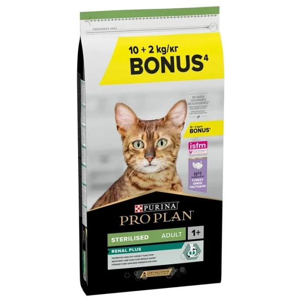 Pro Plan Renal Plus Sterilised Hindili Ve Tavuklu Kısırlaştırılmış 10 Kg + 2 Kg Yetişkin Kedi Maması - Görsel 4