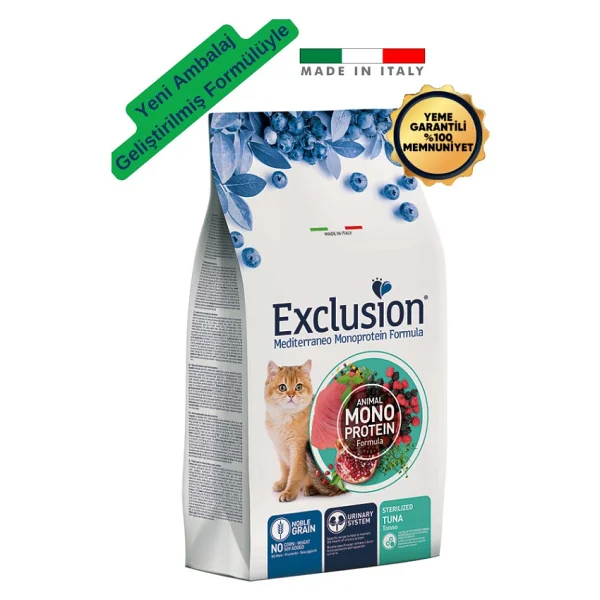Exclusion Monoprotein Ton Balıklı 12 Kg Kısırlaştırılmış Yetişkin Kedi Maması - Görsel 10