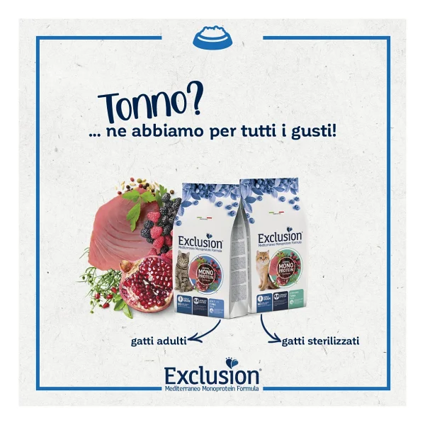 Exclusion Monoprotein Ton Balıklı 12 Kg Kısırlaştırılmış Yetişkin Kedi Maması - Görsel 4