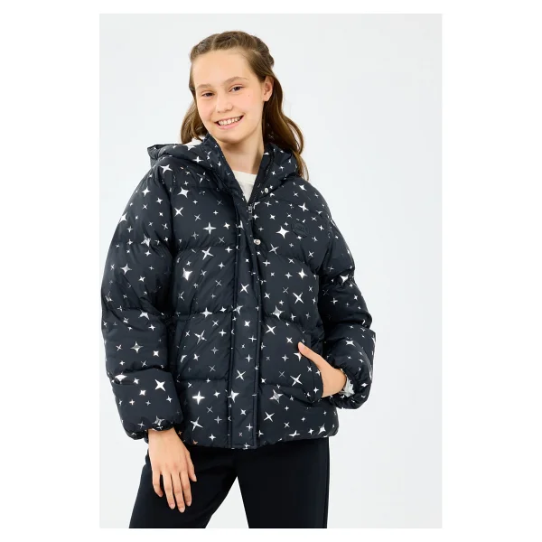 Skechers Puffer Sk2520052 Kapüşonlu Çocuk Şişme Mont - Görsel 2