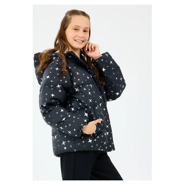 Skechers Puffer Sk2520052 Kapüşonlu Çocuk Şişme Mont - Görsel 3