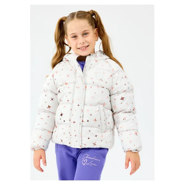 Skechers Puffer Sk2520052 Kapüşonlu Çocuk Şişme Mont - Görsel 7