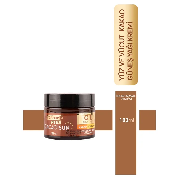 Softto Plus Kakao Güneş Yağı 100 Ml - Görsel 4