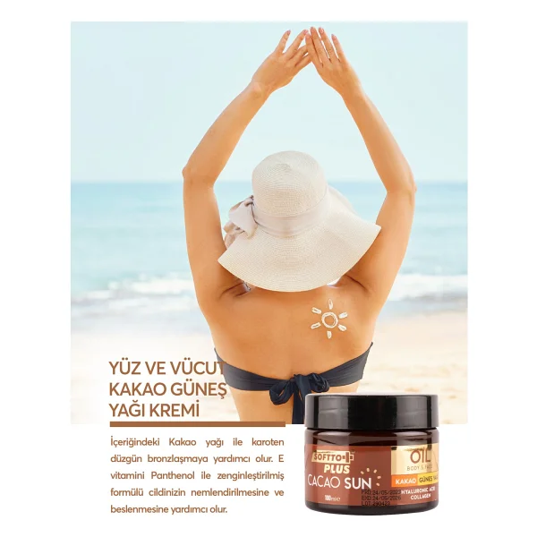 Softto Plus Kakao Güneş Yağı 100 Ml - Görsel 2