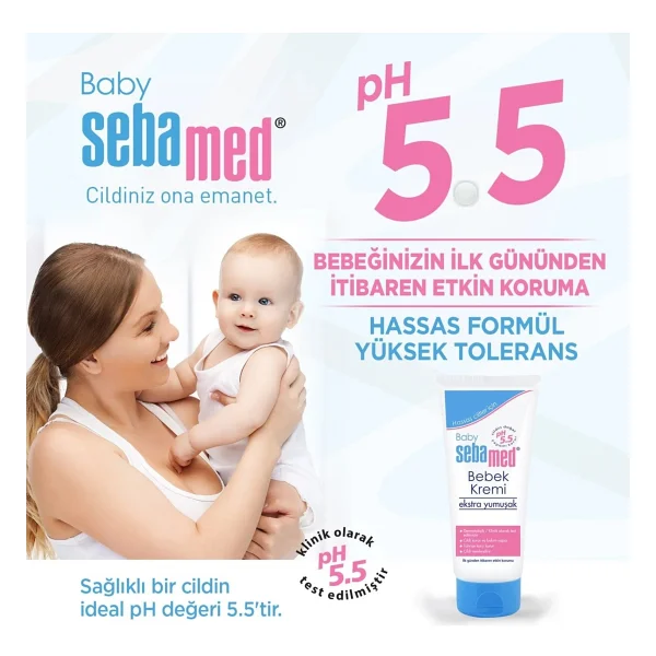 Sebamed Ekstra Yumuşak Bebek Kremi 200 Ml 2 Adet - Görsel 5