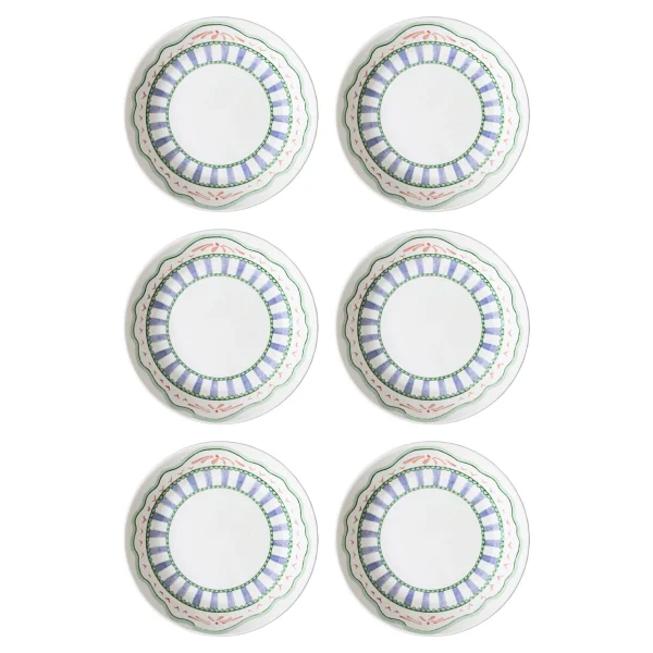 The Mia Spring 20 cm 6'lı Yemek Tabağı