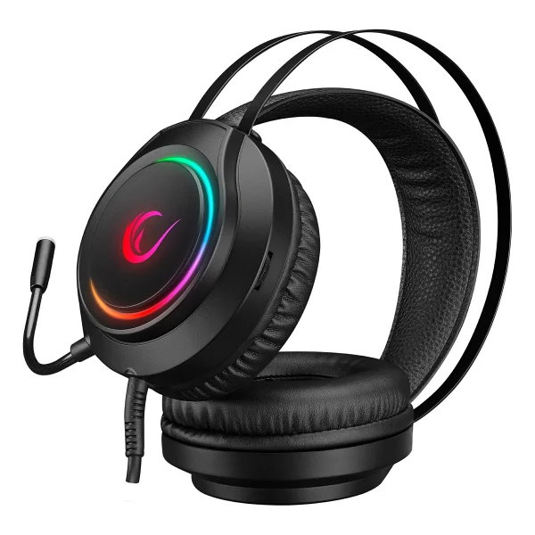 Rampage Rm-K45 Orbit-S Siyah RGB 7.1 Kablolu Mikrofonlu Kulak Üstü Oyuncu Kulaklığı - Görsel 4