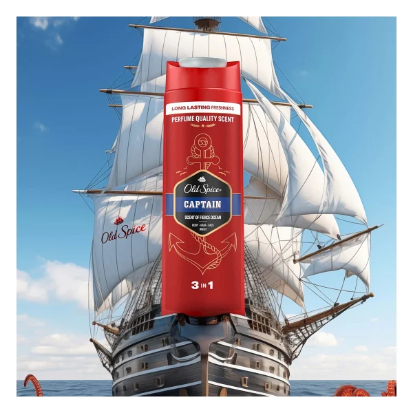 Old Spice Captain 400 Ml Duş Jeli & Şampuan - Görsel 10