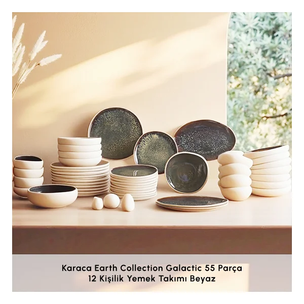 Karaca Earth Collection Galactic 55 Parça 12 Kişilik Yemek Takımı - Görsel 4