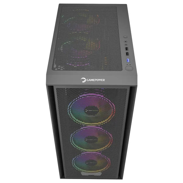 Gamepower Flex 4x120mm A-RGB Fan Atx 750w 80+ Bronze Gaming Kasa - Görsel 5
