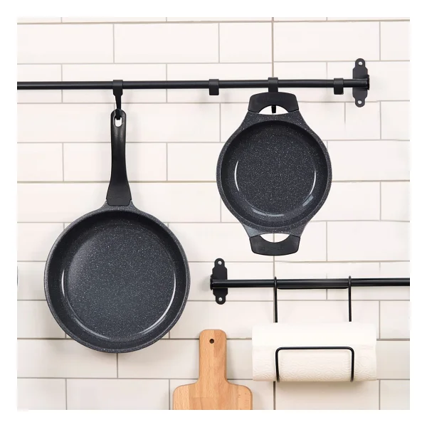 Thermoad 2'li Döküm Yumurta Sahanı Seti 20 X 26 Cm Granit Kaplama Gri Renkli - Görsel 2