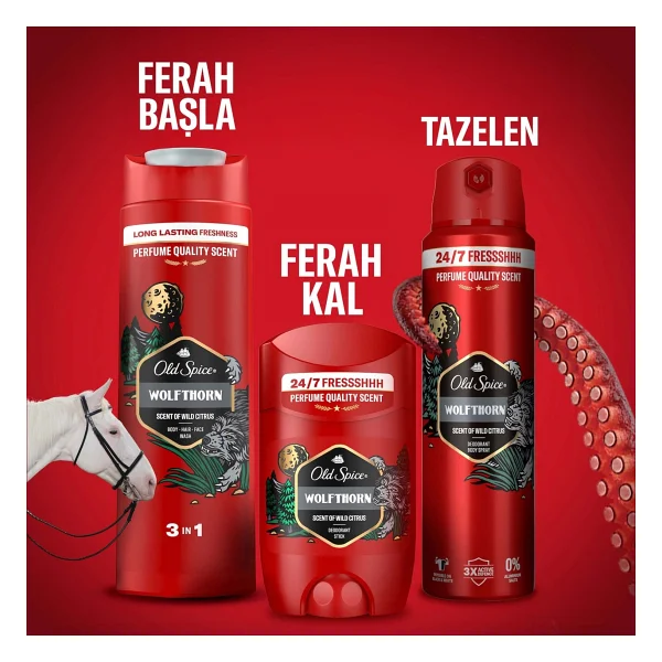 Old Spice Wolfthorn 150 Ml Erkek Deodorant - Görsel 9