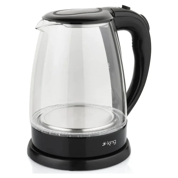King KSI1001 Alice 1.7 lt Işıklı Cam Kettle - Görsel 3