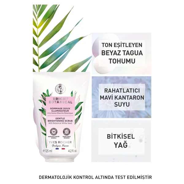 Yves Rocher Bright Botanical Aydınlatıcı Ton Eşitleyen Krem Dokulu Peeling 125 Ml - Görsel 4