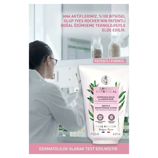 Yves Rocher Bright Botanical Aydınlatıcı Ton Eşitleyen Krem Dokulu Peeling 125 Ml - Görsel 6