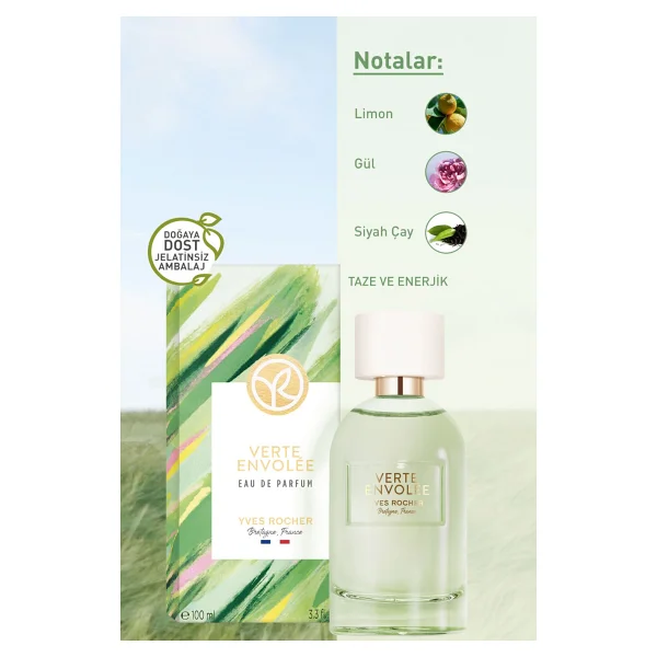 Yves Rocher Verte Envolee Edp -Pleines Natures-100ml - Görsel 4