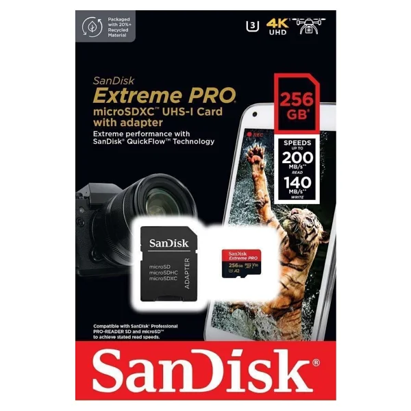 Sandisk 256gb Extreme Pro Microsdxc Hafıza Kartı (200mb/S) - Görsel 6