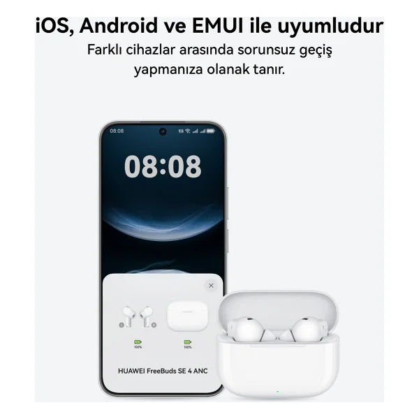 Huawei Freebuds Se 4 ANC TWS Kulak İçi Bluetooth Kulaklık - Görsel 8
