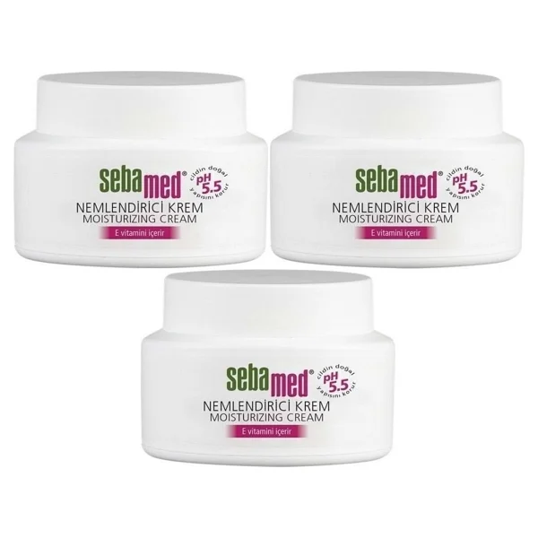 Sebamed Nemlendirici Cilt Bakım Kremi 75ml Günlük Bakım (Yüz - Boyun - Vücut) (3 Lü Set) - Görsel 4