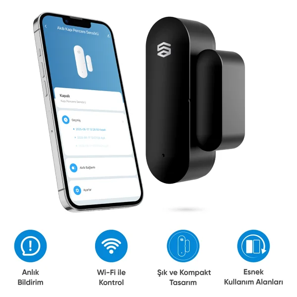 Şımart Wi-Fi Akıllı Kapı Pencere Sensörü - Görsel 9