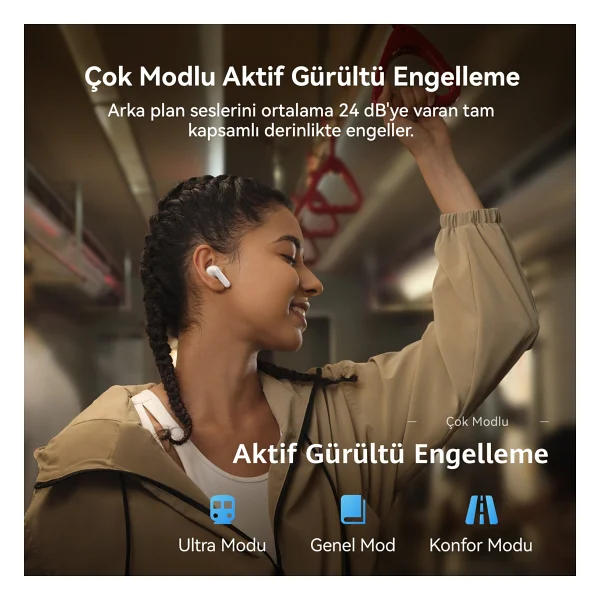 Huawei Freebuds Se 4 ANC TWS Kulak İçi Bluetooth Kulaklık - Görsel 3