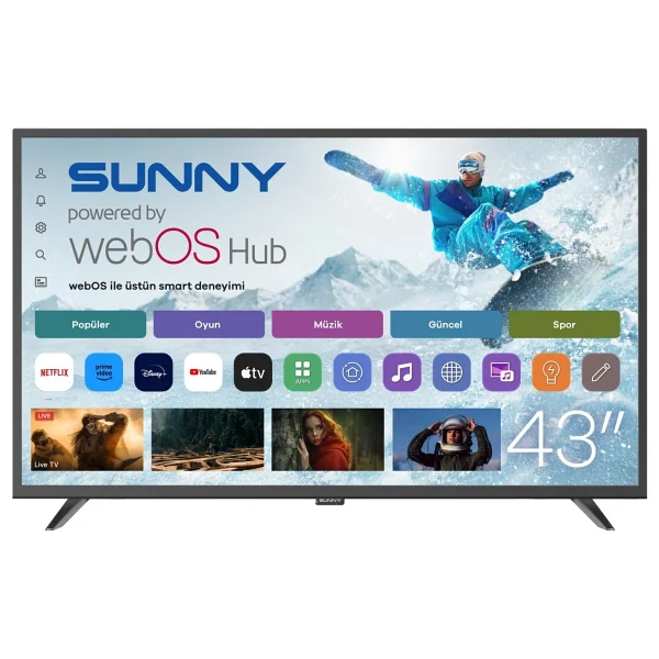 Sunny Sn43dal540 Full HD 43" 109 Ekran Uydu Alıcılı Webos Smart LED TV - Görsel 8