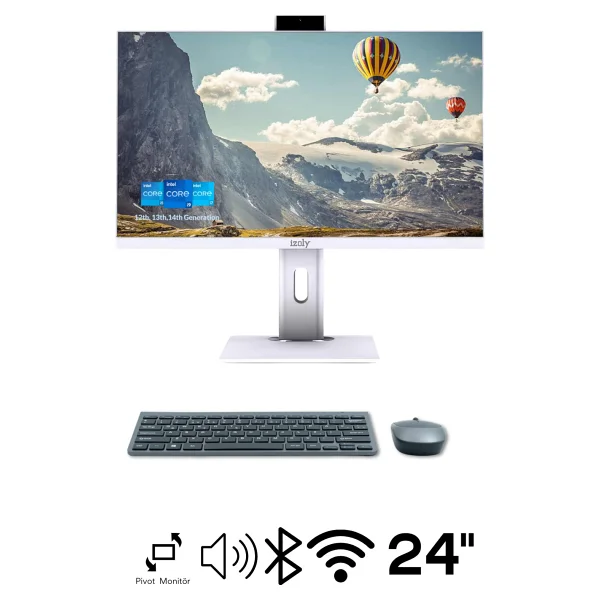 İzoly H702 İ7-12700 16gb 512gb M.2 Nvme SSD 24" FHD Pivot All In One Bilgisayar - Görsel 6