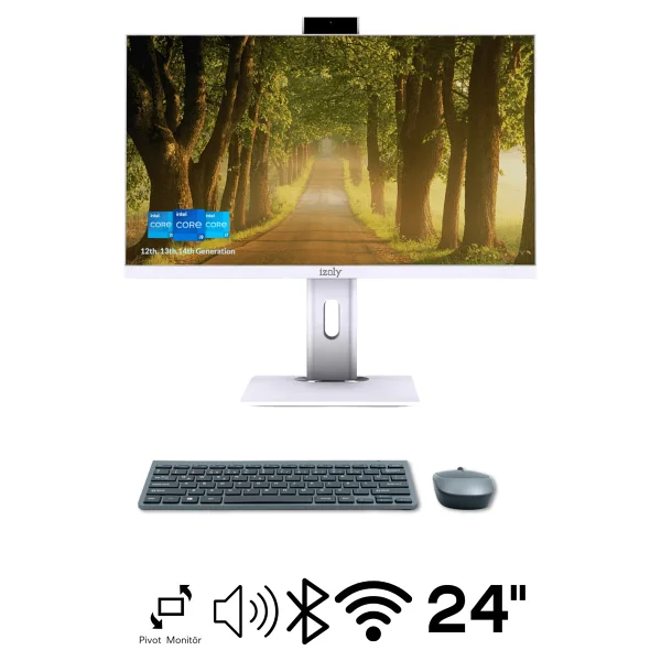 İzoly H702 İ7-12700 16gb 512gb M.2 Nvme SSD 24" FHD Pivot All In One Bilgisayar - Görsel 7