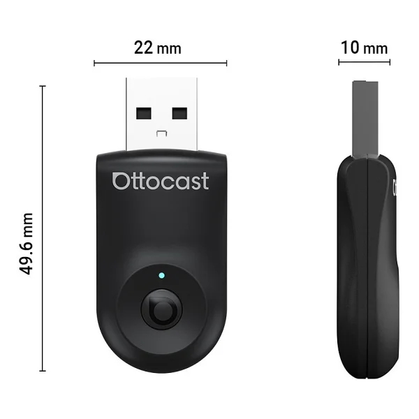 Ottocast Mini 2in1 Kablosuz Carplay Adaptör - Görsel 3